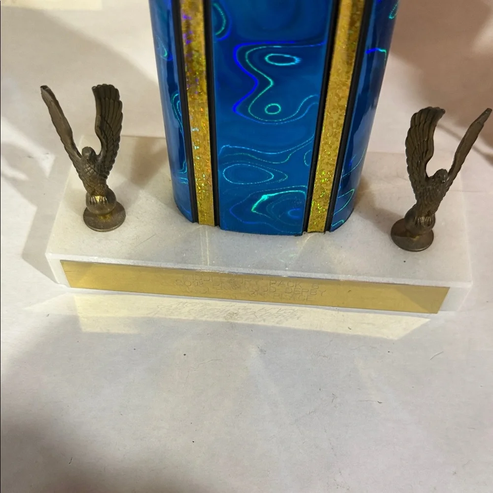Blue and Gold car Trophies-assorted